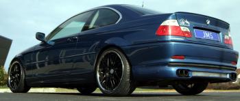 JMS Heckansatz Racelook Coupe/Cabrio für Auspuffanlage links und links/rechts passend für BMW E46