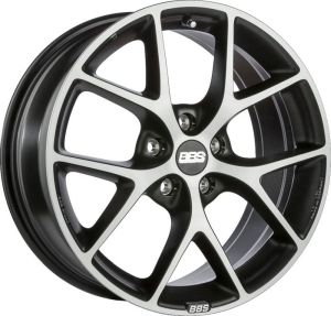 BBS SR volcano-grey diamondcut Wheel 8x18 - 18 inch 5x100 bolt circle