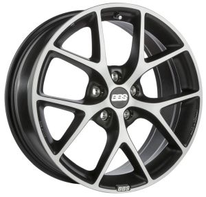 BBS SR volcano-grey diamondcut Wheel 7,5x17 - 17 inch 5x108 bolt circle