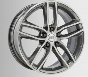 BBS SX platinum silber diagedreht Felge 8,5x19 - 19 Zoll 5x120 Lochkreis
