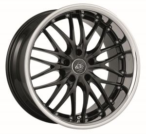 BARRACUDA VOLTEC T6 Higloss black inox lip Felge 7x17 - 17 Zoll 4x100 Lochkreis