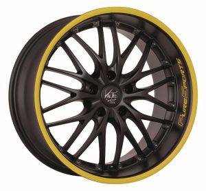 BARRACUDA VOLTEC T6 PureSports / Color Trim gelb Felge 7x17 - 17 Zoll 4x100 Lochkreis