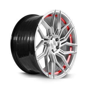 BARRACUDA DRAGOON Silver undercut Trimline red Felge 8,5x20 - 20 Zoll 5x115 Lochkreis