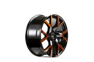 BARRACUDA TZUNAMEE EVO Black gloss flashcopper Felge 8x18 - 18 Zoll 5x100 Lochkreis