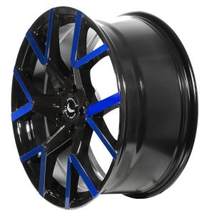 BARRACUDA TZUNAMEE EVO Black gloss Flashblue Felge 8x18 - 18 Zoll 5x100 Lochkreis