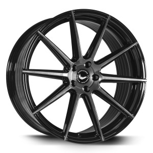 BARRACUDA PROJECT 2.0 Higloss-Black brushed Surface Felge 9x21 - 21 Zoll 5x112 Lochkreis