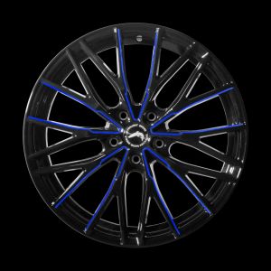 BARRACUDA PROJECT 3.0 Black gloss Flashblue Felge 8,5x20 - 20 Zoll 5x112 Lochkreis