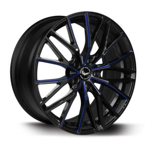 BARRACUDA PROJECT 3.0 Black gloss Flashblue Felge 10x20 - 20 Zoll 5x110 Lochkreis