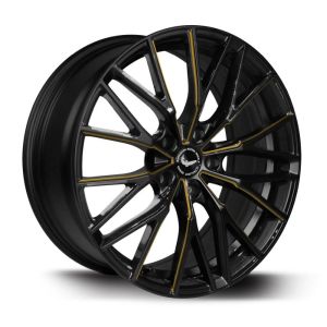 BARRACUDA PROJECT 3.0 Black gloss Flashgold Felge 8,5x18 - 18 Zoll 5x120 Lochkreis
