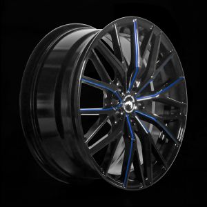 BARRACUDA PROJECT 3.0 Black gloss Flashblue Felge 8,5x20 - 20 Zoll 5x110 Lochkreis