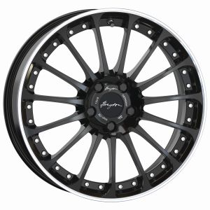 Breyton Magic CW Glossy Black with Polished Lip Wheel 8,5 X 19 - 19 inch 5x112 bold circle