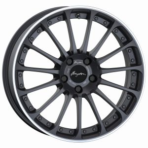 Breyton Magic CW Matt Grey with Polished Lip Wheel 8,5 X 19 - 19 inch 5x112 bold circle