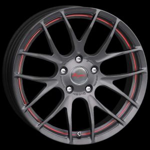 Breyton Race GTS-R Matt gun red circle undercut Felge 7x18 - 18 Zoll 5x112 Lochkreis
