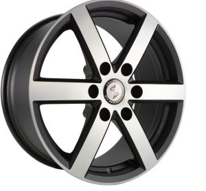 Etabeta ROBUS Black matt full pol. Wheel 7x16 - 16 inch 6x130 bold circle