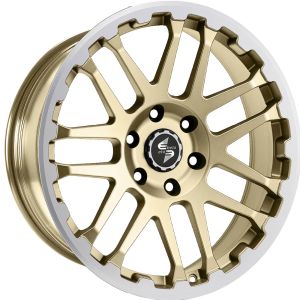 Etabeta COMBAT Gold matt lip + cap pol. Wheel 9x20 - 20 inch 5x130 bold circle