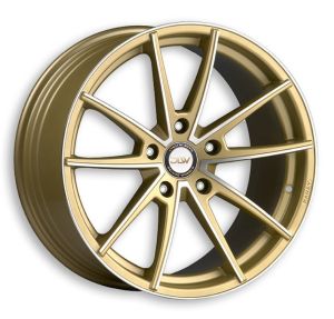 Etabeta Manay Gold matt poliert Felge 8,5x19 - 19 Zoll 5x130 Lochkreis