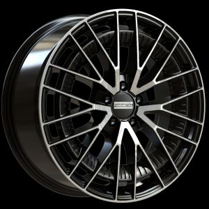 Fondmetal Kari glänzend schwarz poliert Felge 8.5x20 - 20 Zoll 5x112 Lochkreis