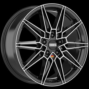 Fondmetal Thoe glänzend schwarz poliert Felge 9x20 - 20 Zoll 5x120 Lochkreis