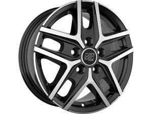 MSW 40 VAN GLOSS BLACK FULL POLISHED Felge 6,5x16 - 16 Zoll 5x120 Lochkreis