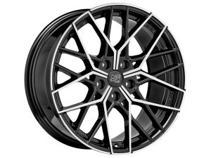 MSW 74 GLOSS BLACK FULL POLISHED Felge 9x19 - 19 Zoll 5x120 Lochkreis