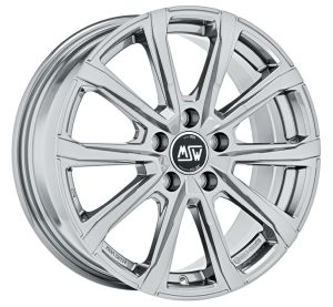 MSW 79 FULL SILVER Wheel 7x17 - 17 inch 5x100 bold circle