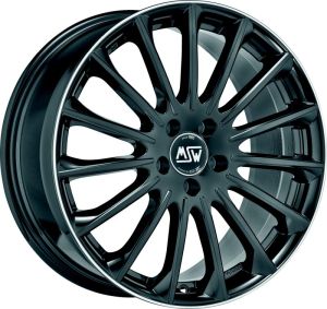MSW 30 GLOSS BLACK DIAM.LIP Wheel 7,5x17 - 17 inch 5x112 bold circle