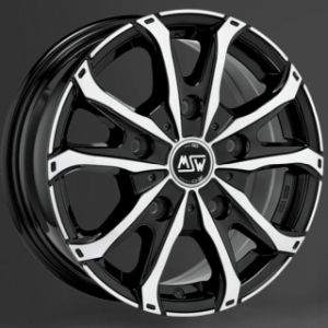 MSW 48 VAN GLOSS BLACK FULL POLISHED Felge 7x17 - 17 Zoll 5x160 Lochkreis