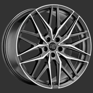 MSW 50 GUN METAL POLIERT Wheel 10x22 - 22 inch 5x112 bold circle