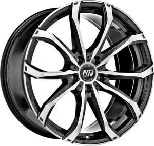 MSW 48 glänzend schwarz voll poliert Felge 8x19 - 19 Zoll 5x127 Lochkreis