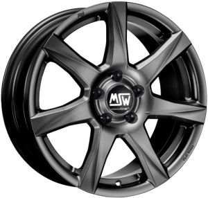 MSW 77 MATT DARK GREY Wheel 7x16 - 16 inch 4x108 bold circle