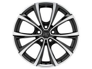 MSW 27 T GLOSS BLACK FULL POLISHED Wheel 9,5x20 - 20 inch 5x114,3 bold circle