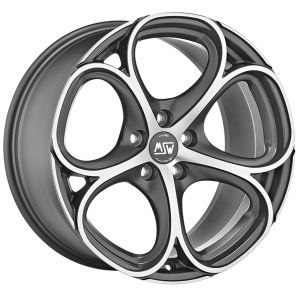 MSW 82 GUN METAL POLIERT Felge 9x20 - 20 Zoll 5x108 Lochkreis