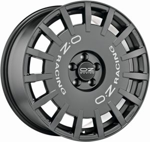 OZ RALLY RACING Dunkelgrau mit silberner Schrift. Felge 8x19 - 19 Zoll 5x108 Lochkreis