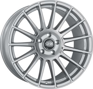 OZ SUPERTURISMO DAKAR MATT RACE SILVER + BLACK LETTERING Wheel 10x21 - 21 inch 5x112 bold circle
