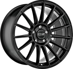OZ SUPERTURISMO DAKAR matt schwarz mit silberner Schrift Felge 9x21 - 21 Zoll 5x120 Lochkreis