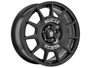 Sparco SPARCO TERRA MATT BLACK + WHITE LETTERING Felge 8x18 - 18 Zoll 5x100 Lochkreis