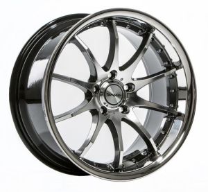 Tomason TN8 titan diamant poliert mit Edelstahl blende Felge 8.5x19 - 19 Zoll 5x120 Lochkreis