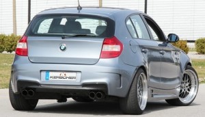 rear bumper 4 pipe exhaust Kerscher Tuning for E81, E87, E87 LCI fits for BMW E81 / E82 / E87 / E88