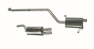 BN Pipes Audi 44Q Pre- and Rear muffler from cat.