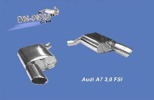BN Pipes Audi A7 4G rear muffler