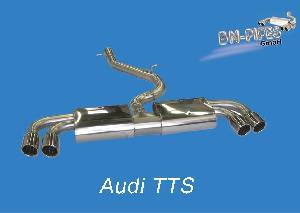 BN Pipes Audi TT 8J rear muffler