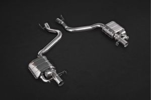 Exhaust System, 2 valves, incl. programmable control unit CES-3, 2 remote controls, cables and hoses and adaptors for electric actuators fits for Mercedes S/W213