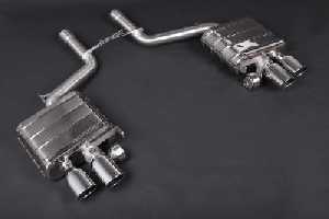 Capristo stainless steel rear muffler with valve system fits for BMW Alpina