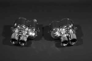 Capristo stainless steel muffler with tips 4x85mm without Valve system fits for Ferrari 550/575/456M