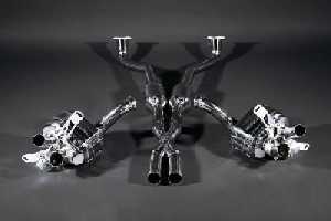 Capristo rear muffler stainless steel T309 racing sound  with valve system fits for Ferrari California