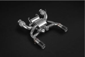 Abgasanlage Set: ESD-Doppeltrichter + Downpipes passend für Mc Laren P720S