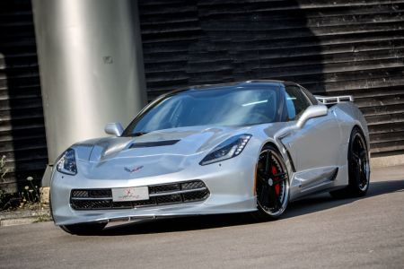 front apron with 2-piece frontsplitter fits for for Chevrolet Corvette C7