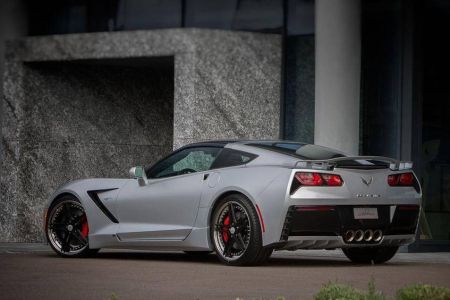 rear wing with mounting plate 2-pieces fits for for Chevrolet Corvette C7
