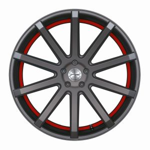 CORSPEED DEVILLE Gunmetal/ undercut Color Trim rot 10,5x21 5x120 bolt circle