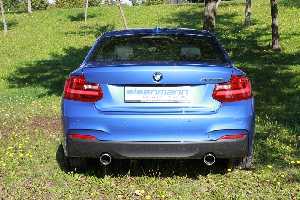 Eisenmann Racing rear muffler Motorsport Sound stainless steel Duplex (left + right) fits for BMW F22 M235i